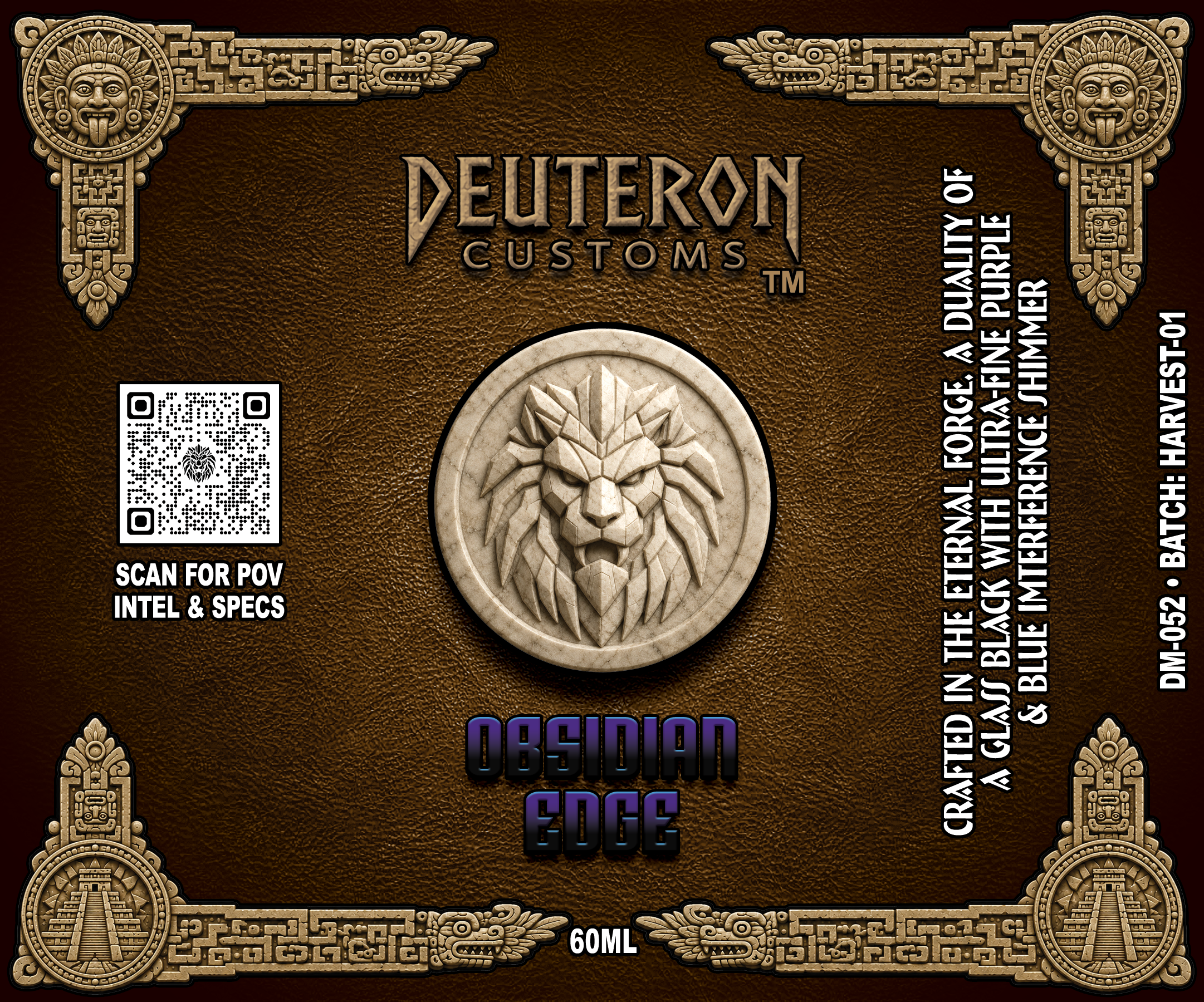 Obsidian Edge — Aztec Mythos Series-01 Multi-Chroma pigment