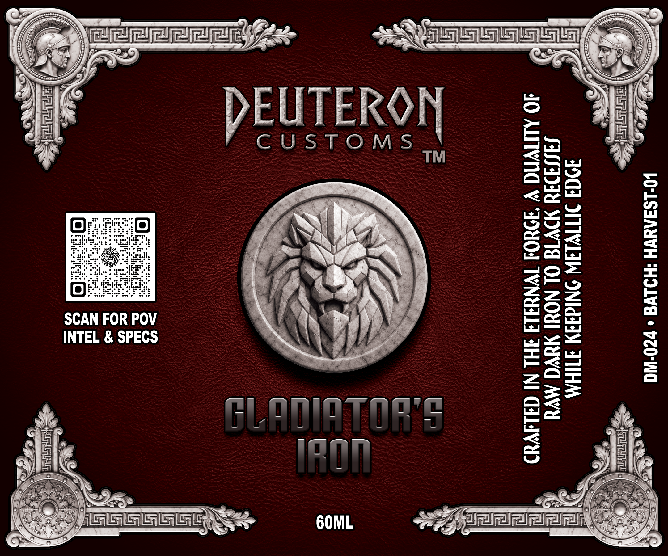 Gladiator's Iron — SERIES 01 Opaque paint bottle