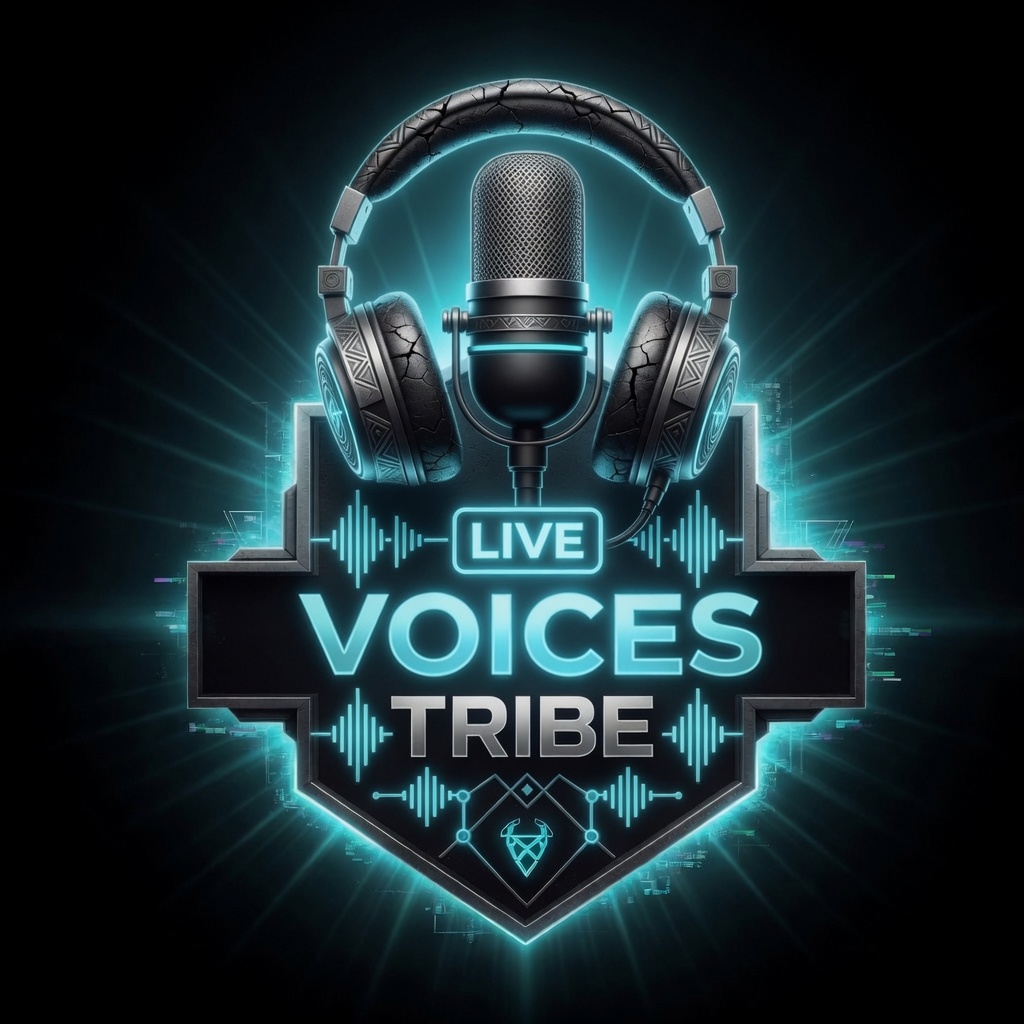 Voices Tribe shield — Go Universal Media, Eagle Pass, Texas