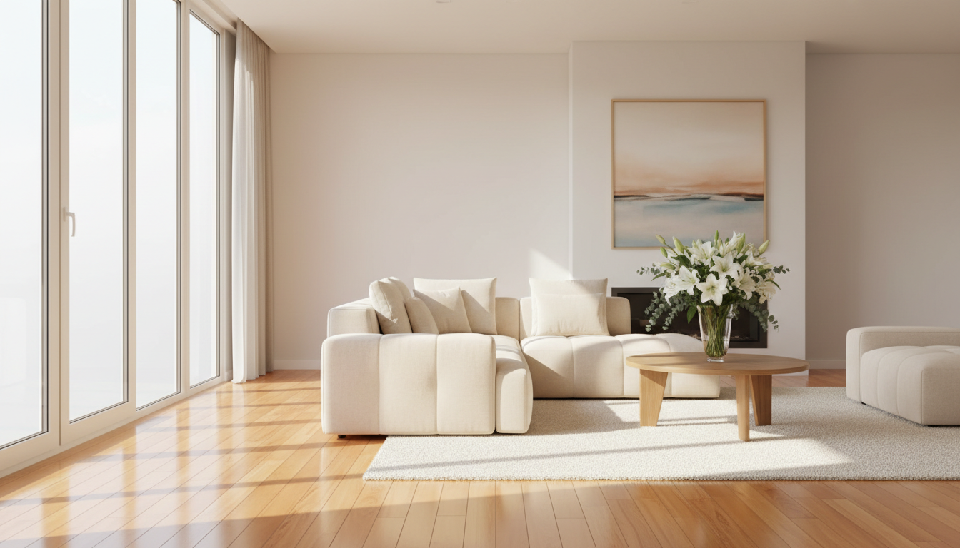 Beautifully clean living room