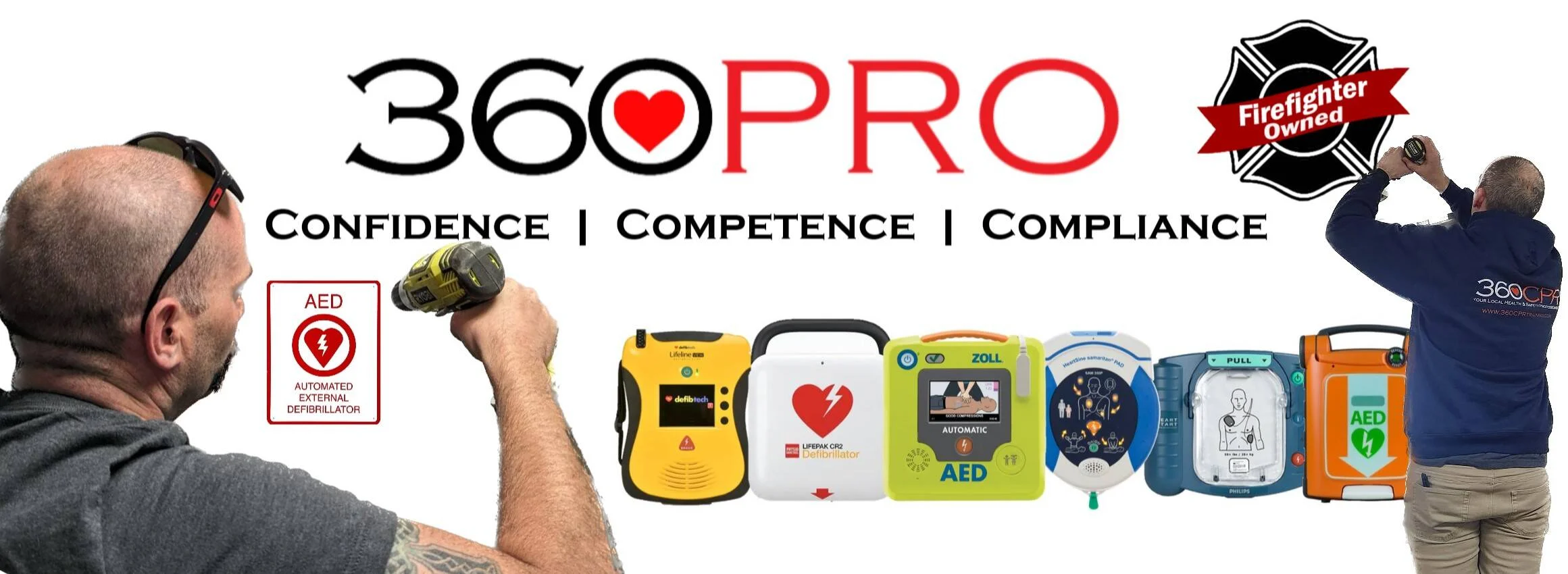 360 PRO — Confidence, Competence, Compliance — AED equipment services