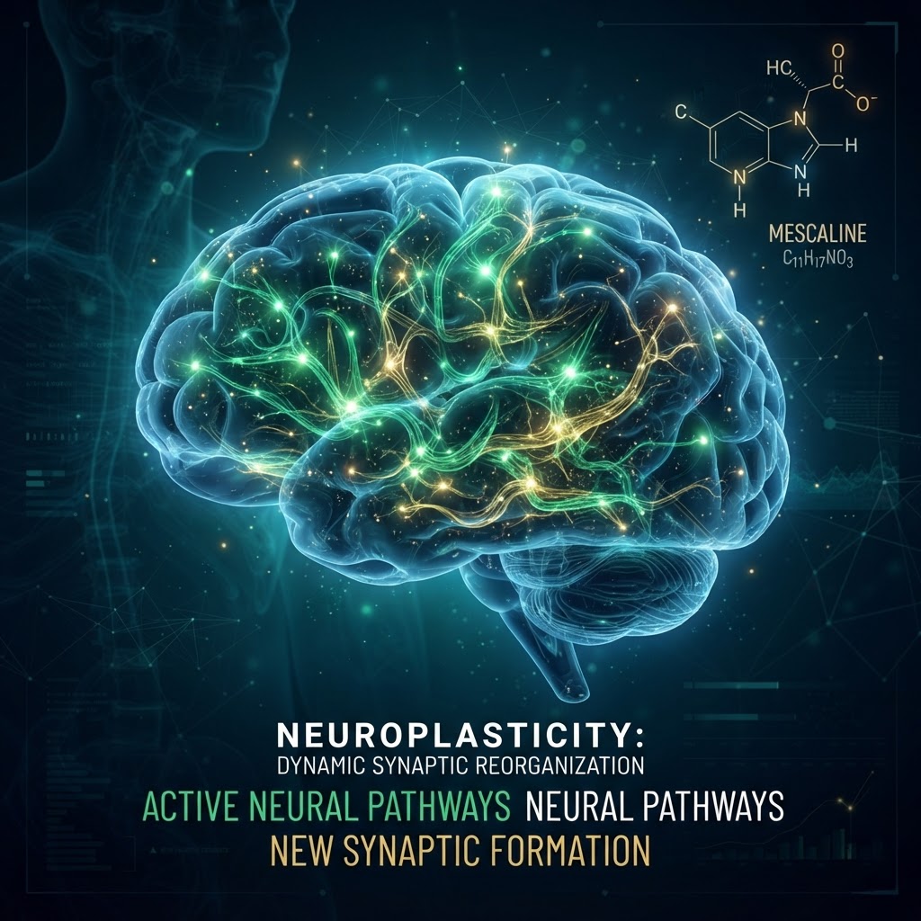 Estudio revela que la mescalina promueve la neuroplasticidad cerebral