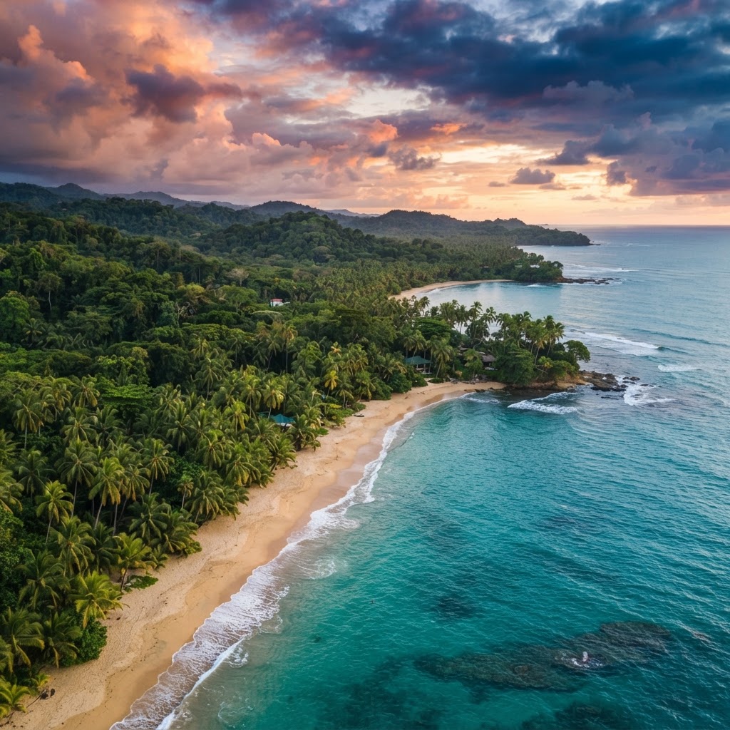 Karibikküste von Limón, Costa Rica, für die Integration nach dem Retreat