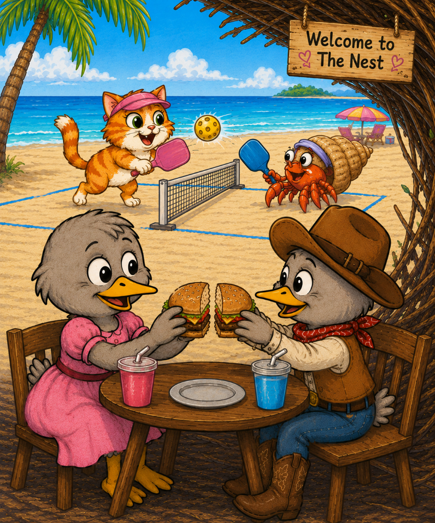 Illustration for Rosa's lunch with Julia