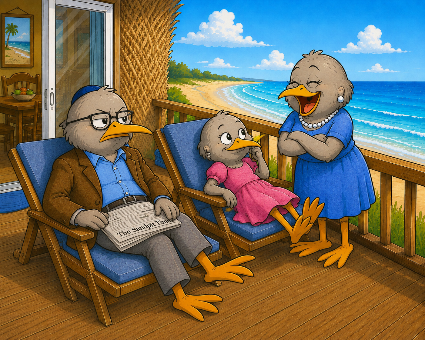 Illustration for George's urgent phone call