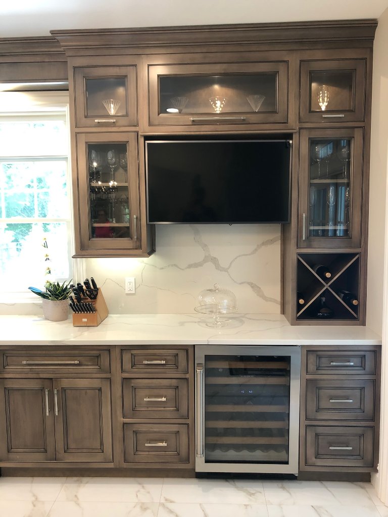 Custom Entertainment Bar Wall