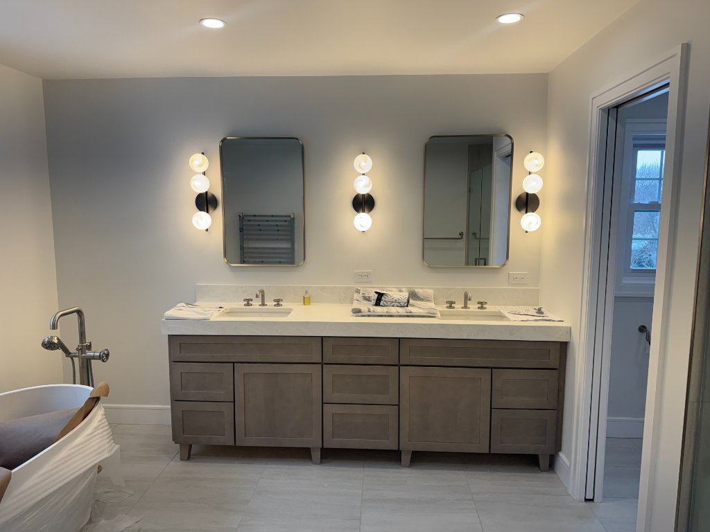 Contemporary Double Vanity Bath