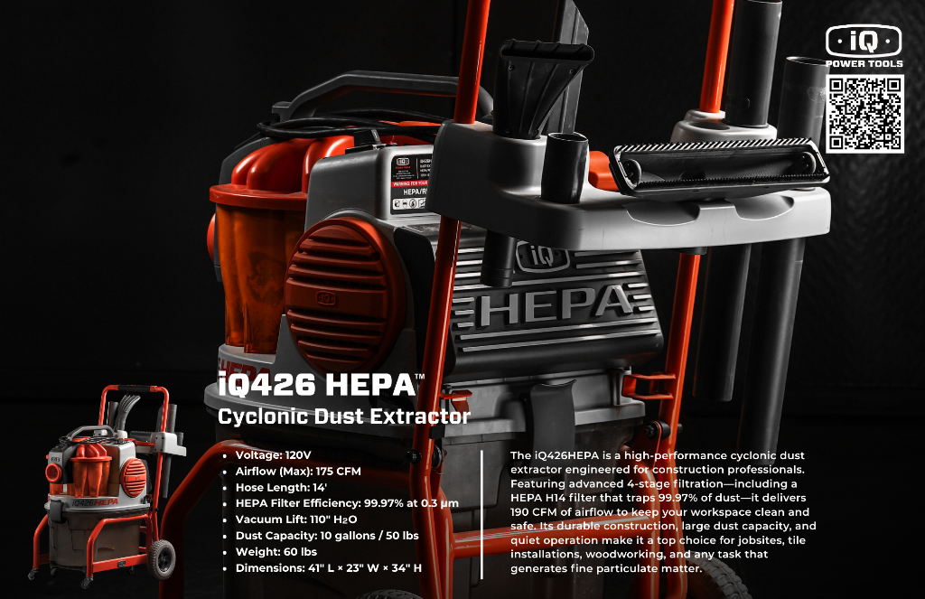 iQ426HEPA — Cyclonic Dust Extractor