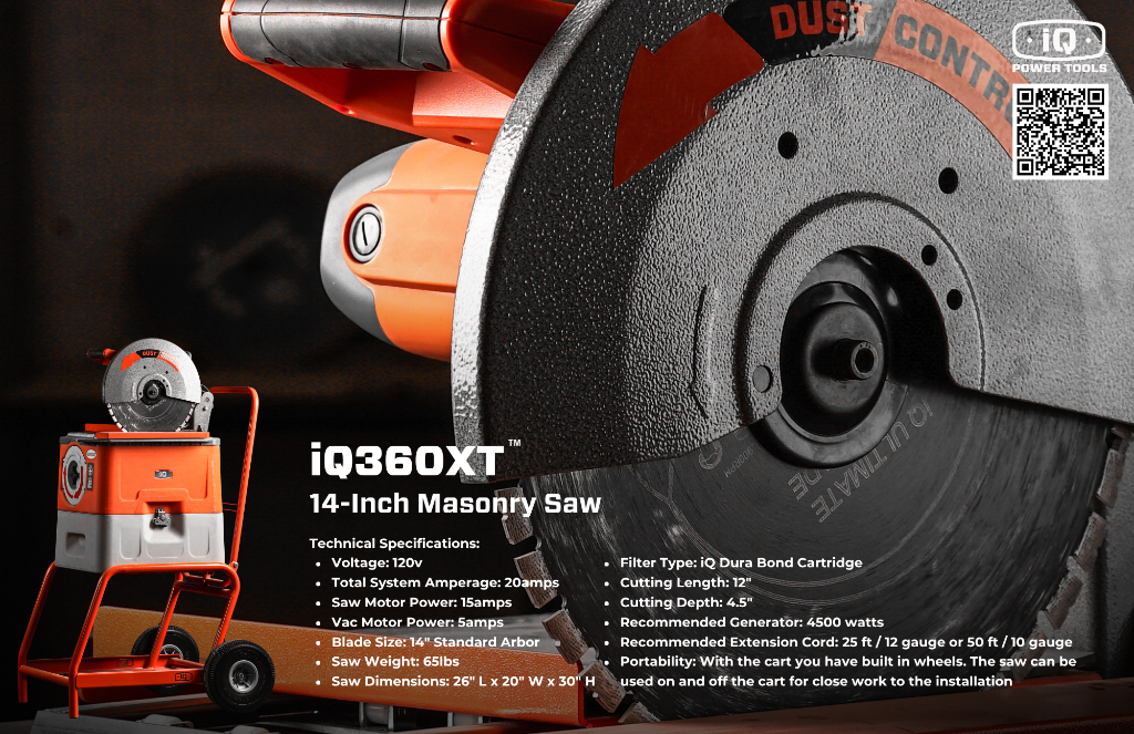 iQ360XT — 14-Inch Masonry Saw