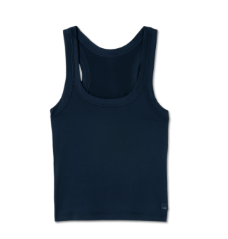Vuori Energy Racerback Tank — Blue Coast Heather