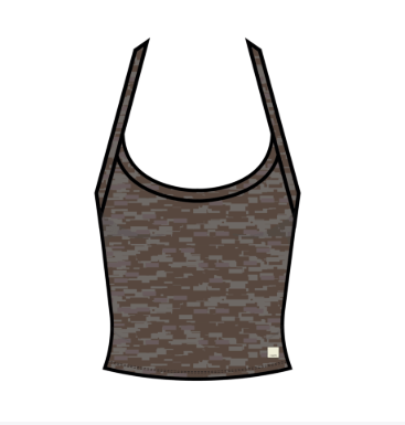 Vuori Halo Cross Back Tank — Java Heather