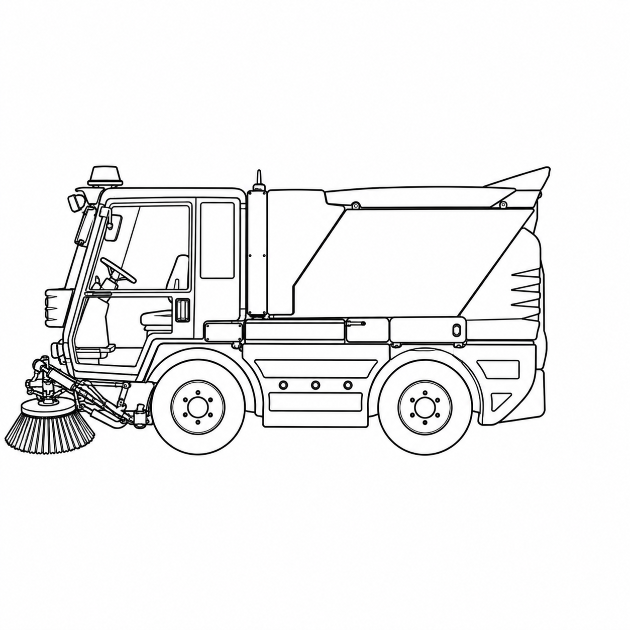 Chassis veegmachines