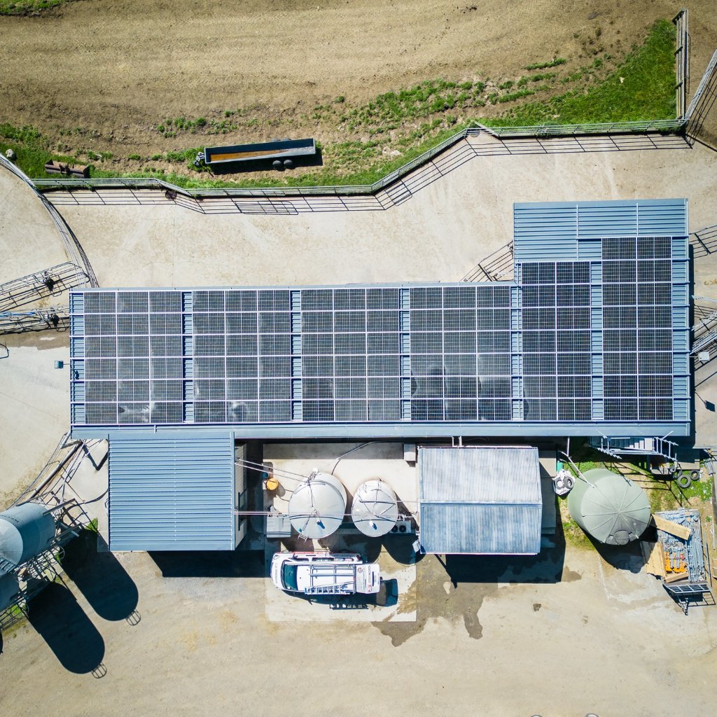 Rural solar installation on a Waikato farm