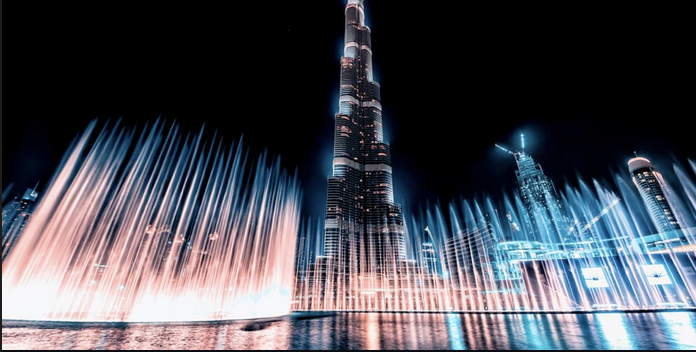 Dubai Fountain at Night