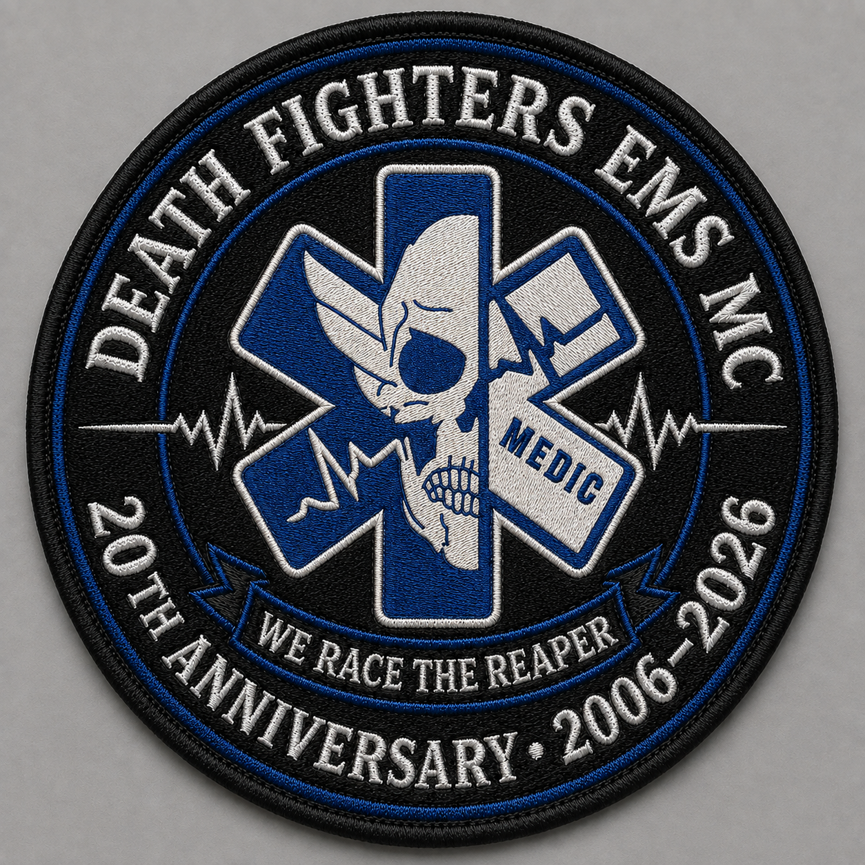 Death Fighters EMS MC — 20th Anniversary Patch, 2006–2026