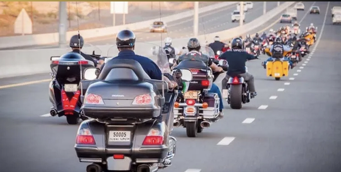 Highway Motorcycle Parade