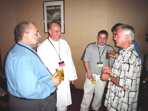 Ron with colleagues at a gathering in Malaysia