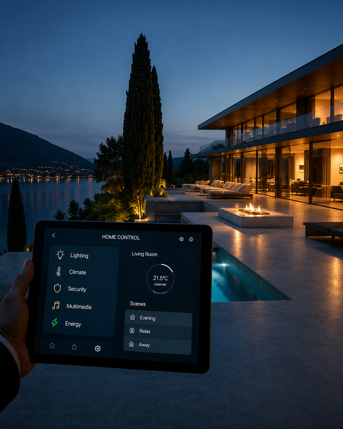 Technik und Sicherheit als integrierter Bestandteil einer Privatresidenz – Villa Martini