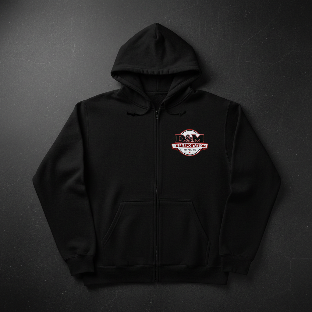 D&M Full-Zip Hoodie - Black