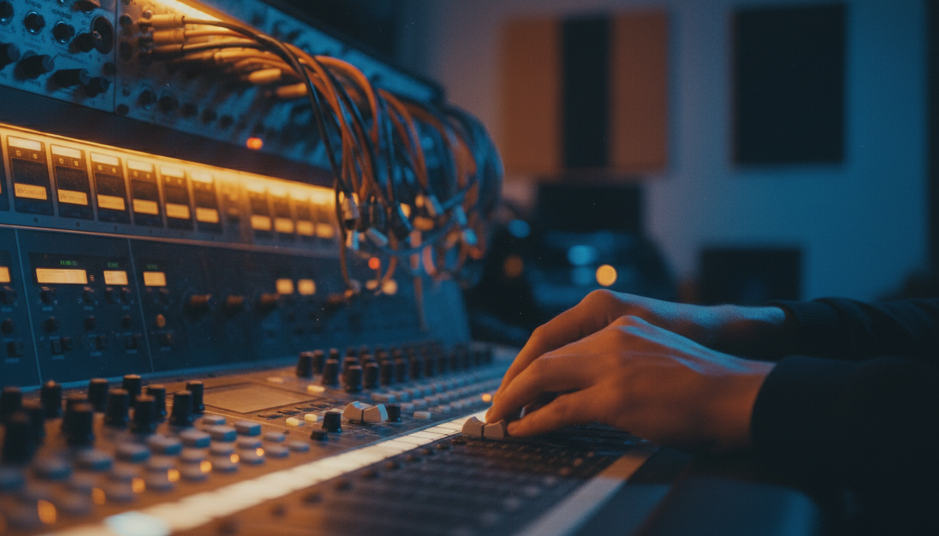Mixing console faders