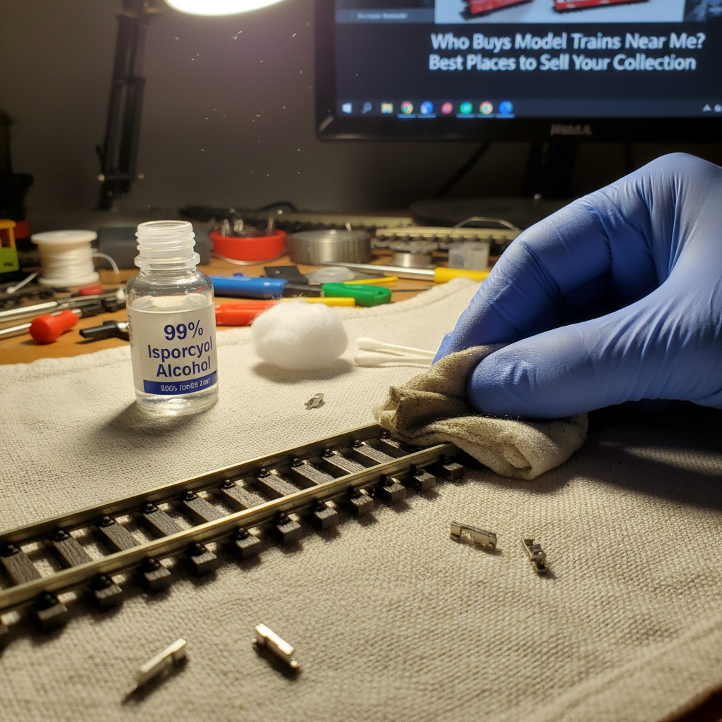 Track cleaning tools and supplies for model railroads, related to Who Buys Model Trains Near Me? Best Places to Sell Your Collection