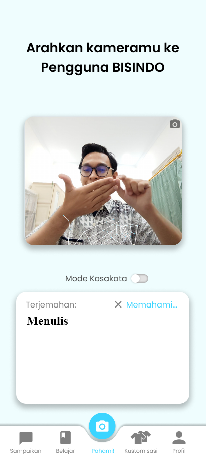 Live demo of Setara APP at a tech event