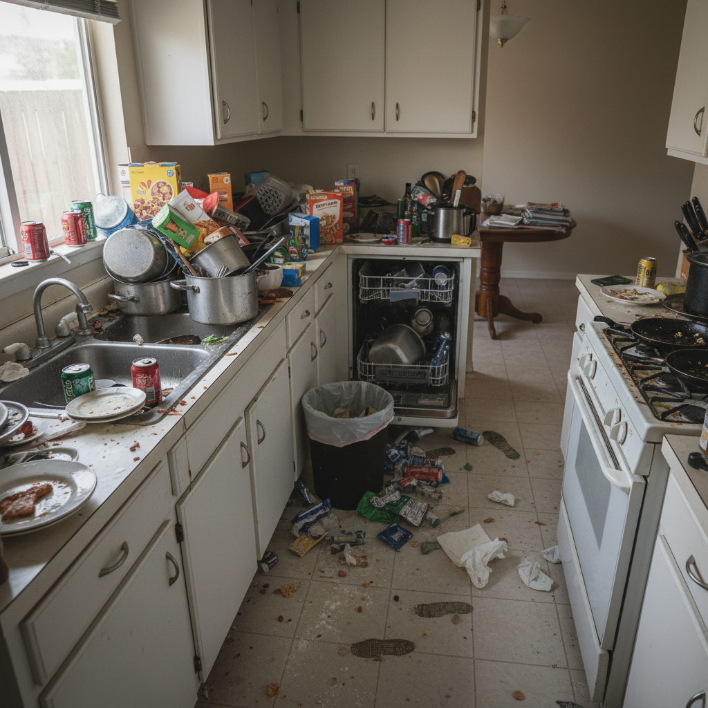 Kitchen Deep Clean before