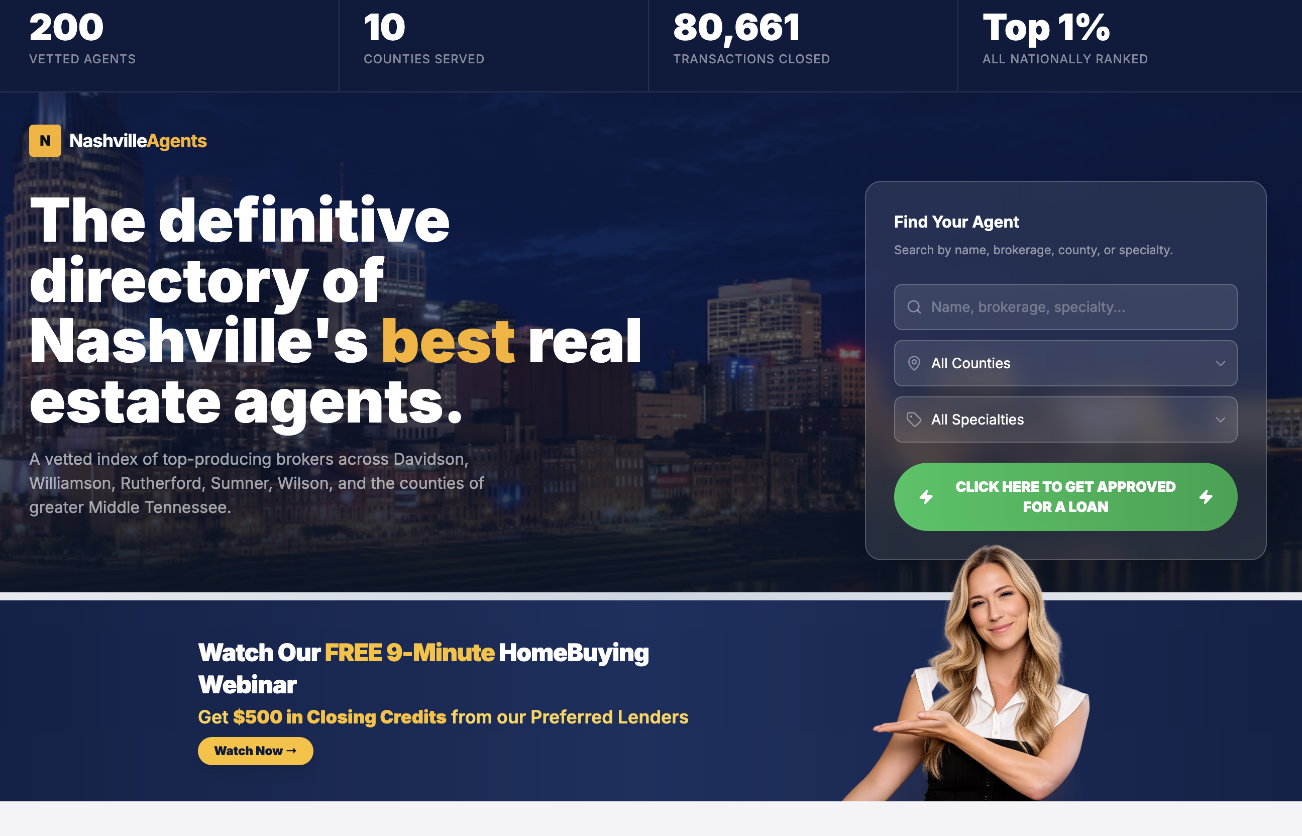 Best Agents Template  template preview
