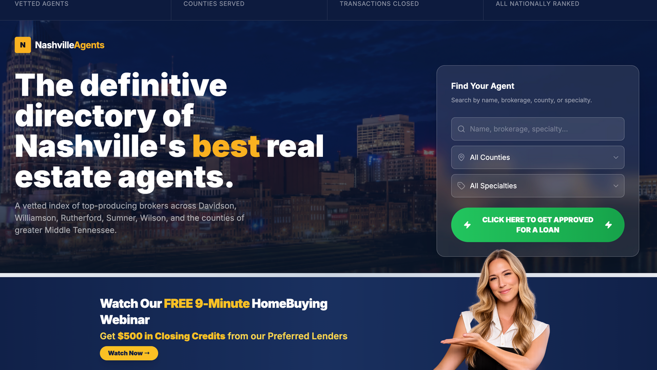 Best Agents Template  template preview