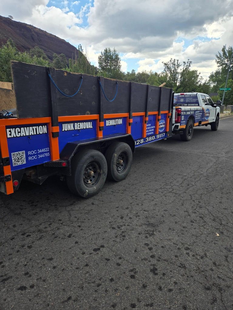 FlagHauling LLC truck and dump trailer wrap