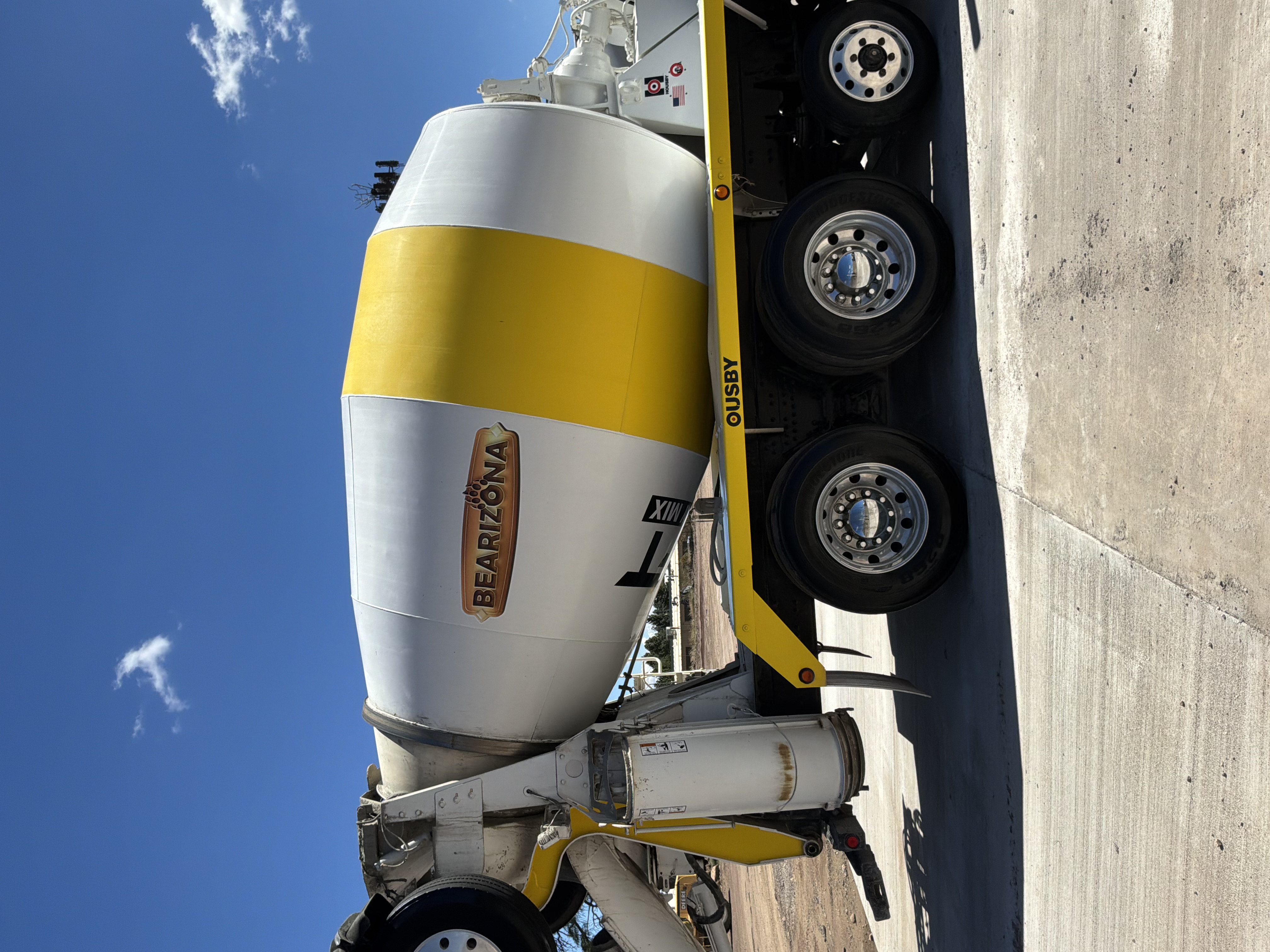 Bearizona concrete mixer truck wrap