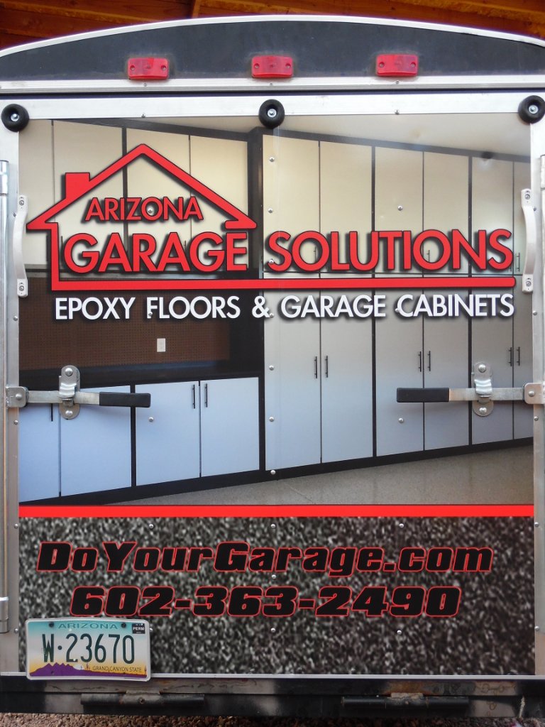 Arizona Garage Solutions trailer rear wrap