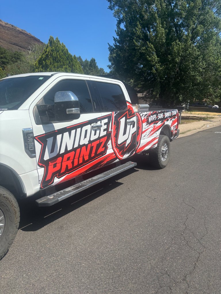 Unique Printz truck wrap