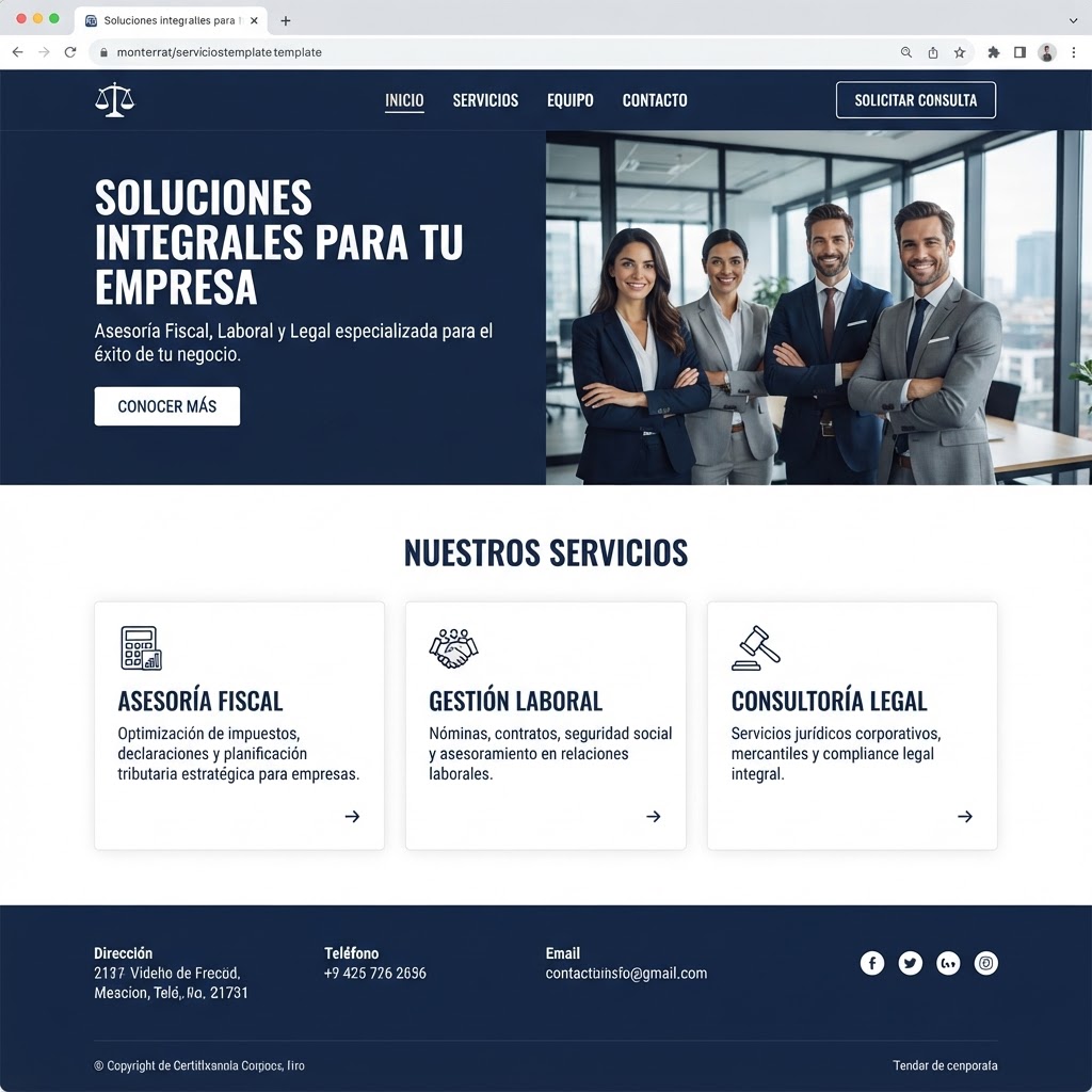 Plantilla web Modelo Corporativo