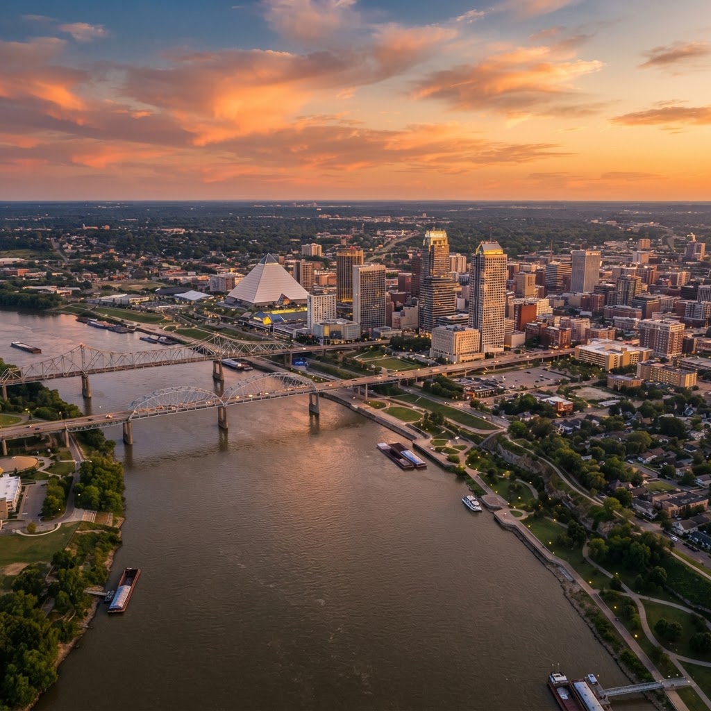 Memphis TN skyline - Auxi Services coverage