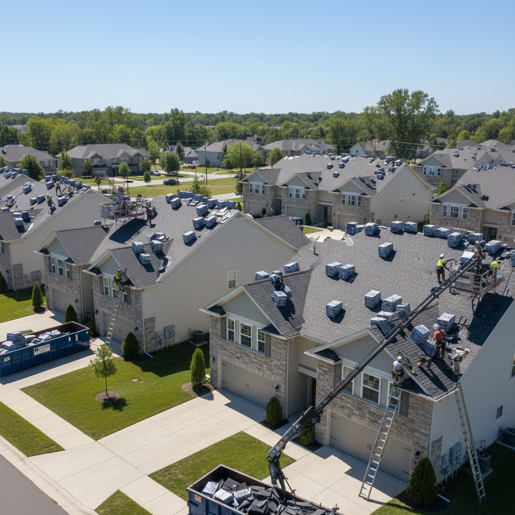 HOA Community Roofing Replacement: Coordinated Multi-Building Project Across 48 Units