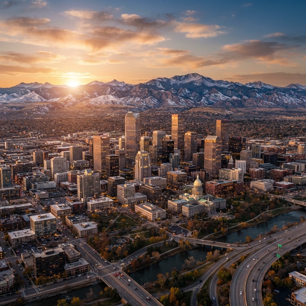 Denver CO skyline - Auxi Services coverage