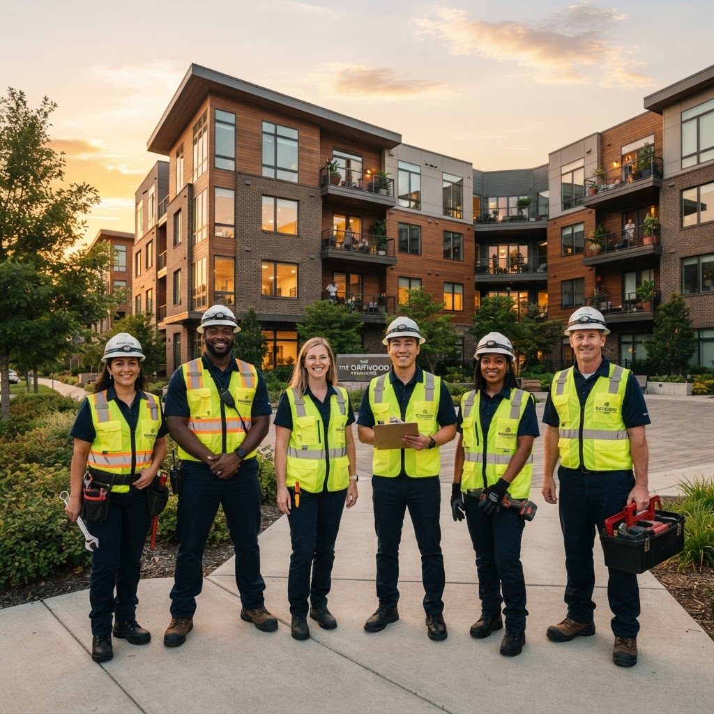 Auxi Services commercial maintenance crew