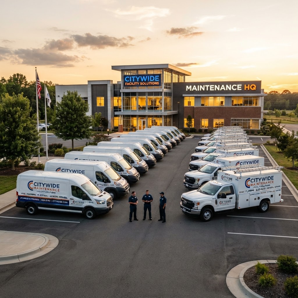 Auxi Services fleet of maintenance vehicles