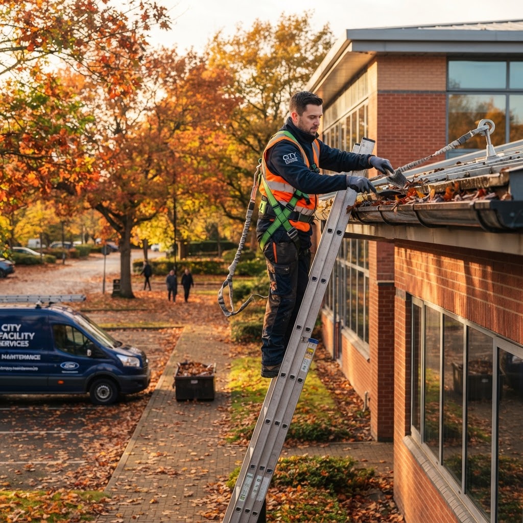 Fall Gutter Cleaning: Why It Matters for Commercial Properties