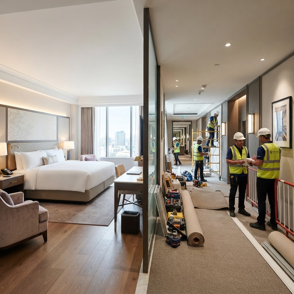 Hotel Guest Room Refresh and Common Area Renovation