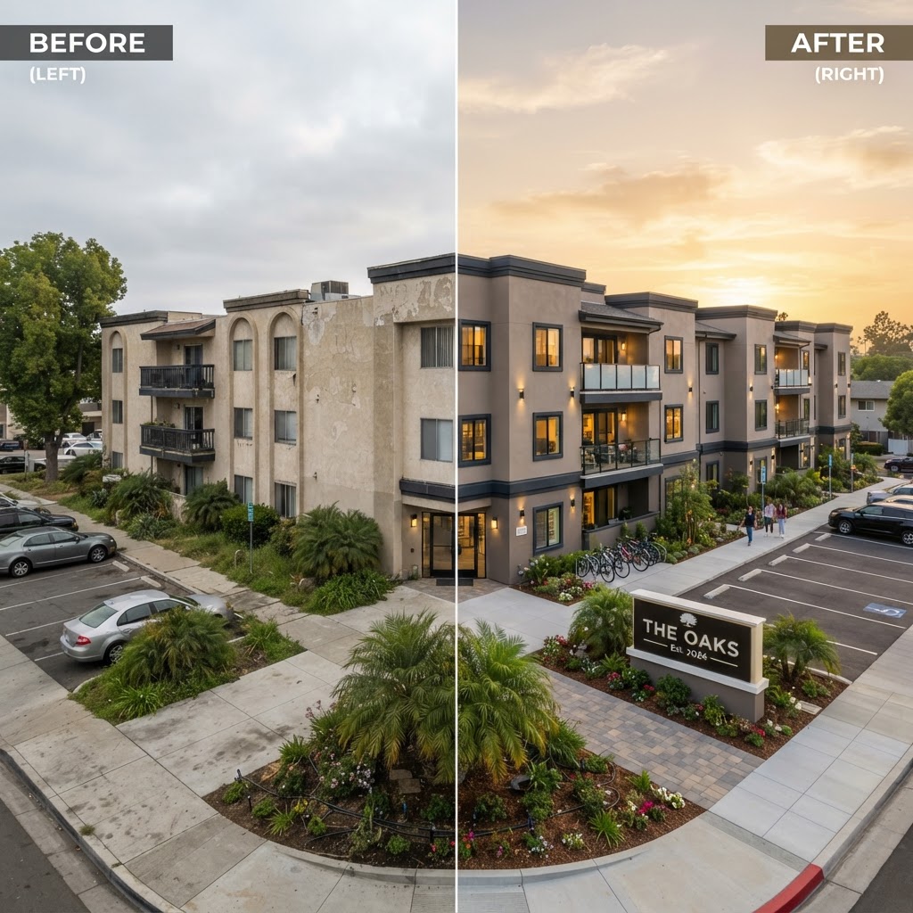 Completed commercial renovation project by Auxi Services