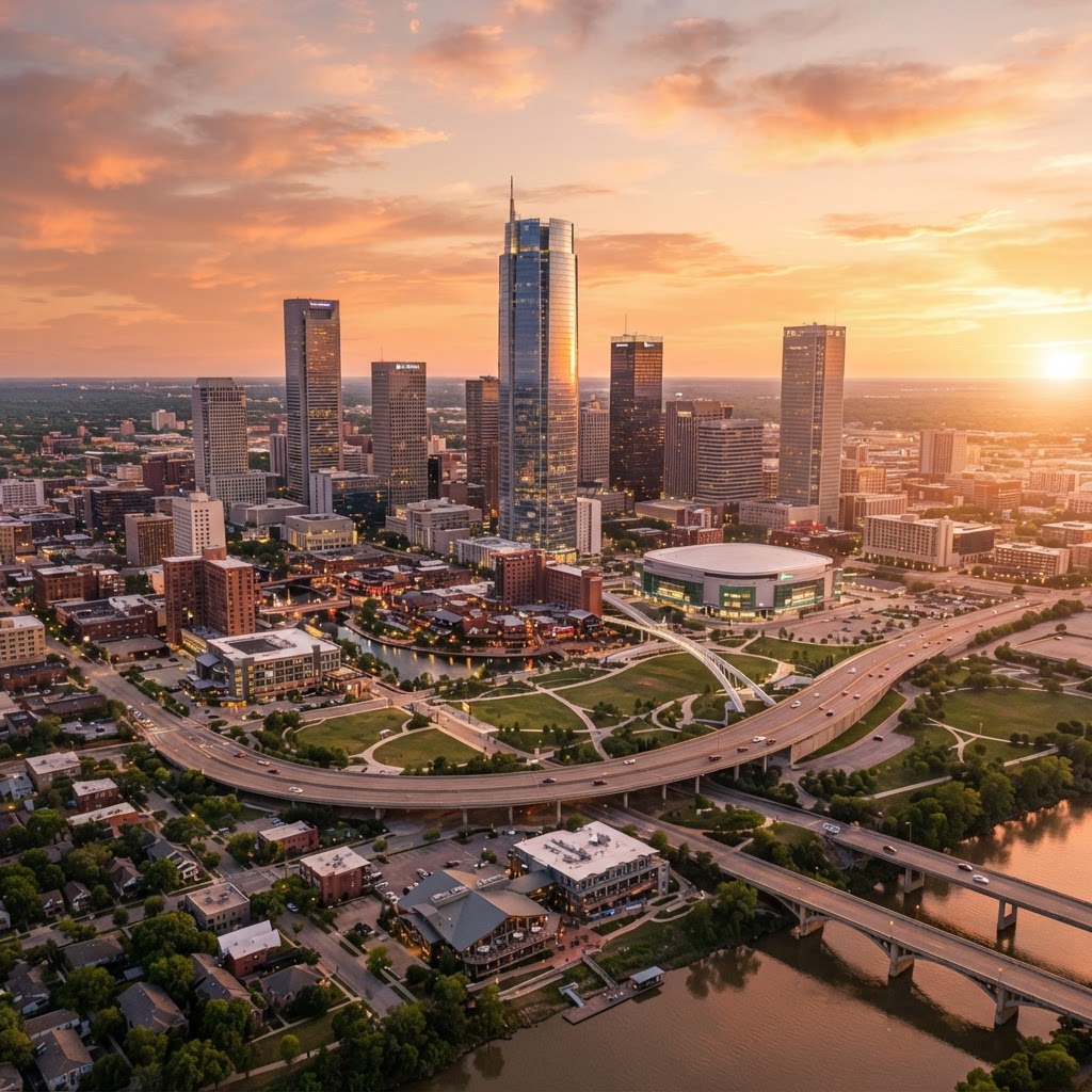 Oklahoma City OK skyline - Auxi Services coverage