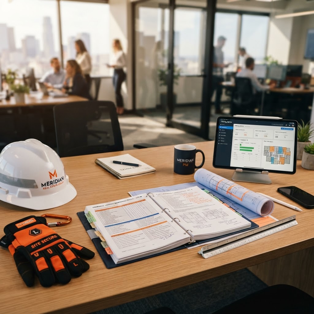 Property maintenance reference materials and blueprints