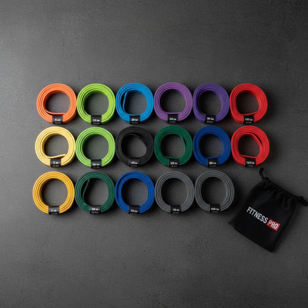 Fit Simplify Resistance Loop Exercise Bands (Set of 5)