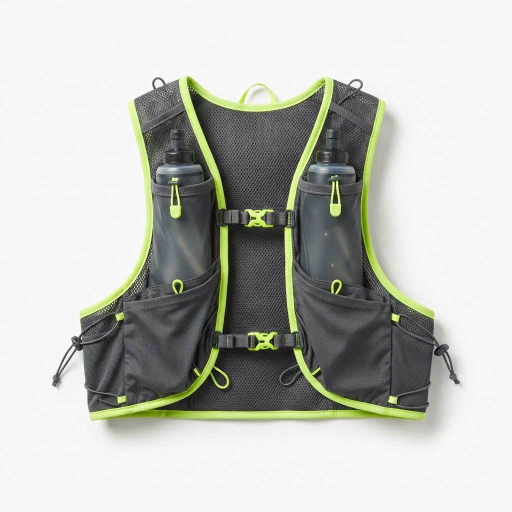 Running Hydration Vest with Soft Flasks