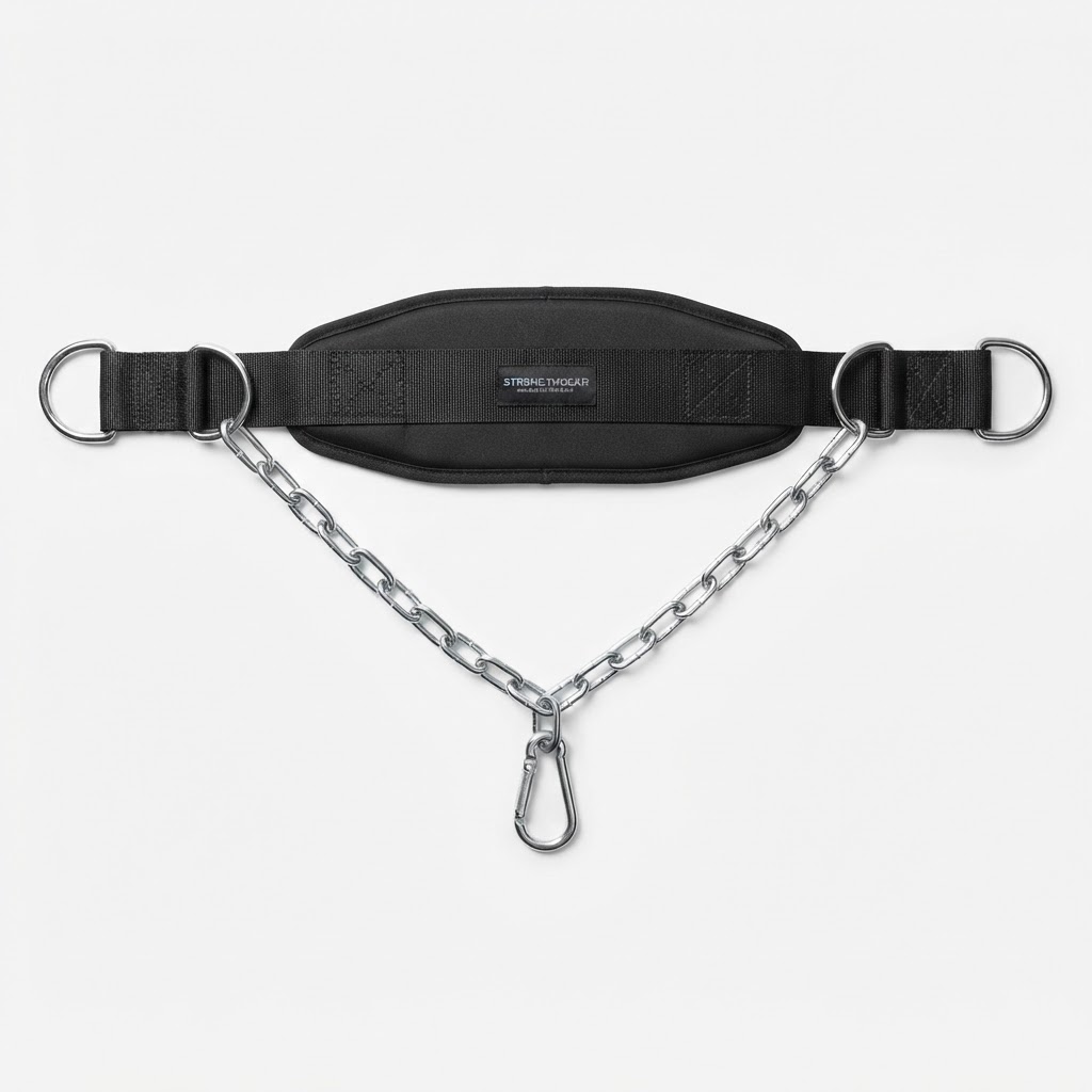 Harbinger Nylon Dip Belt with Chain – Weighted Dips & Pull-Ups