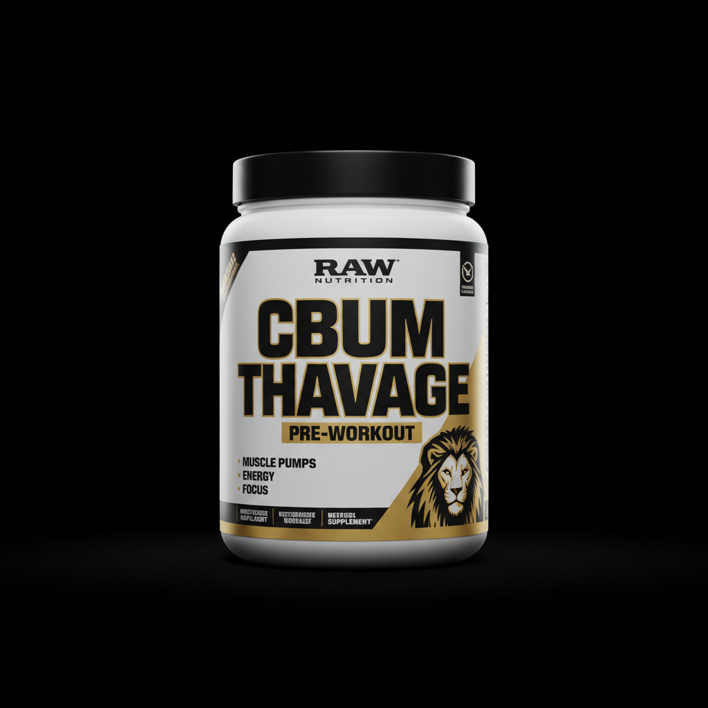 RAW Nutrition CBUM Thavage Pre-Workout – Chris Bumstead Formula, 40 Servings