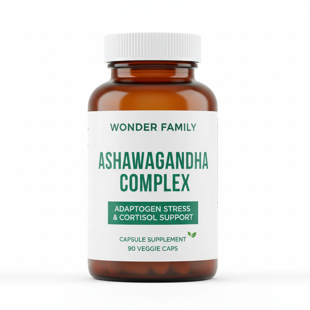 WONDER FAMILY Ashwagandha Complex – Cortisol & Stress Support