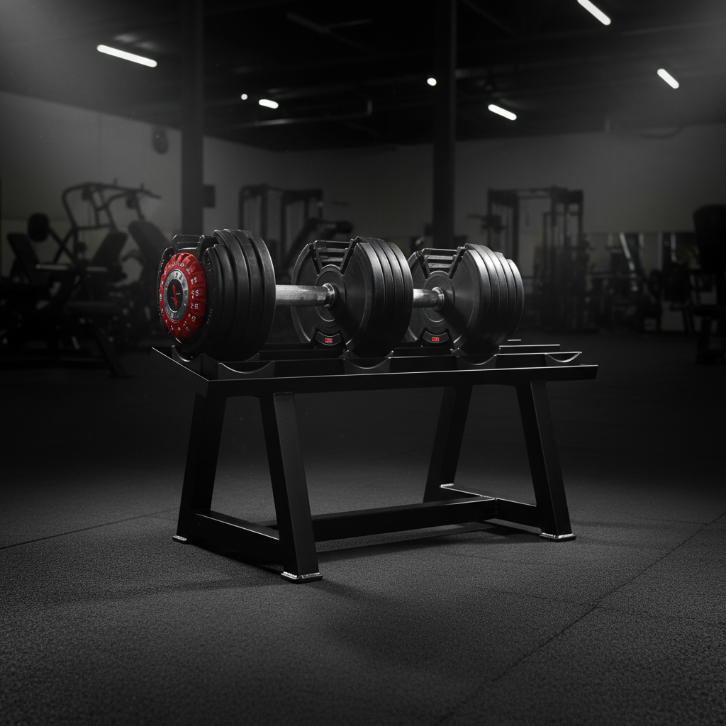 Bowflex SelectTech 552 Adjustable Dumbbells – 5 to 52.5 lbs, Replaces 15 Sets